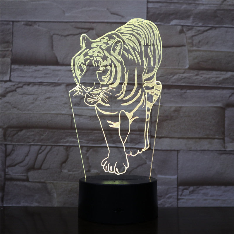 Creativity Led Night Light Tiger Lampara Touch Sensor