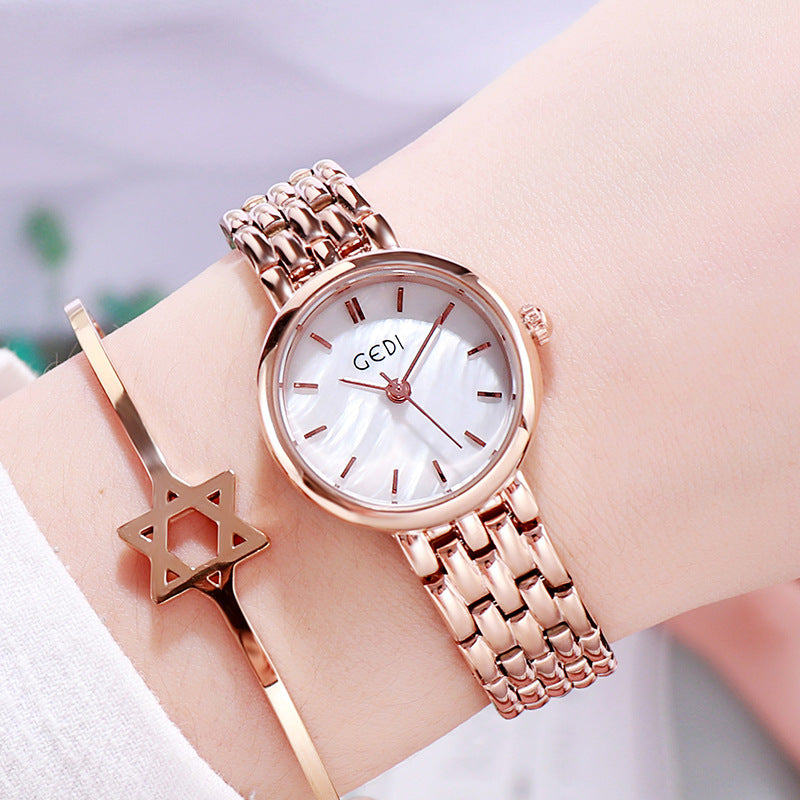 Ultra-thin Waterproof Quartz Women's Watch Good-looking Small Dial