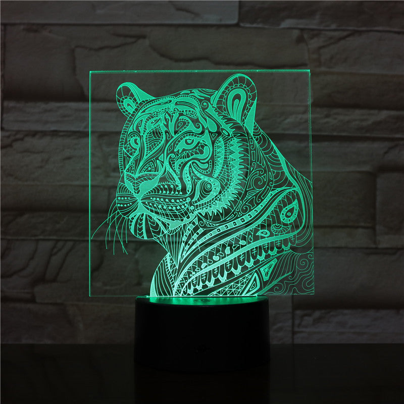 Creativity Led Night Light Tiger Lampara Touch Sensor