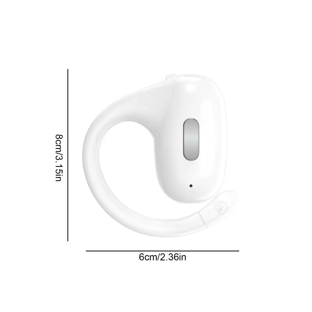 Over Ear Wireless Earphones Single Ear 5.4 Bone Conduction Earbuds For Noise Reduction Long Battery Life Smart Pairing Earbuds